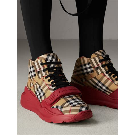 burberry sneakers vintage|burberry vintage check high top sneakers.